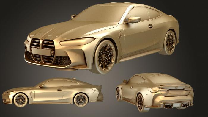 نموذج ثلاثي الأبعاد لآلة CNC السيارات والنقل سيارة BMW M4 G82 2021